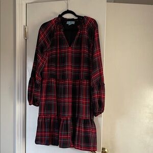CeCe Vibrant Plaid Dress